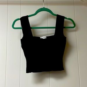 Superdown, black, crop top